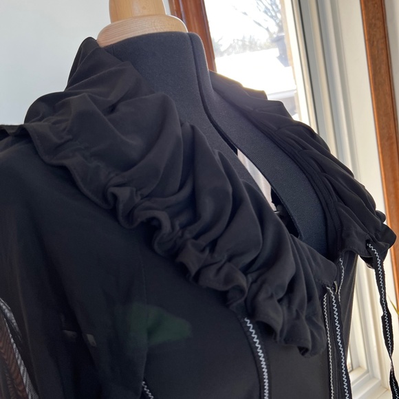 Joseph Ribkoff Mesh Sleeve Jacket - Picture 3 of 5